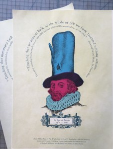 Print for Oxford Library's commemorative Melville print portfolio